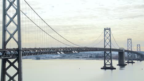 Close-up-of-the-Bay-Bridge-in-San-Francisco