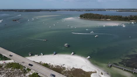 Aerial-of-Longboat-Pass-and-Jewfish-Key-with-all-the-party-boats-parked-for-the-day