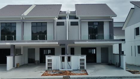 New-double-story-terrace-house-under-construction-in-Malaysia