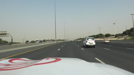 POV-Driving-Along-Dubai-D72-Highway-Road