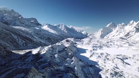 Blick-über-Die-Berge-In-Nepal