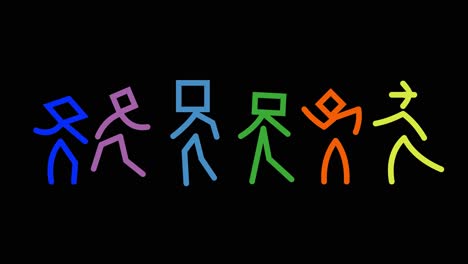Strichmännchen-Nerds-Zeigen-Ihre-Individualität-Mit-Skurrilen-Tanzbewegungen