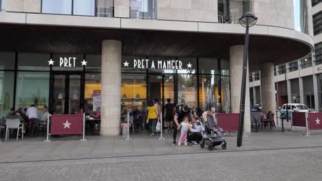 City-of-London-England-September-2022-busy-Pret-A-Manger-store
