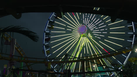 Santa-Monica-Pier-ferris-wheel-and-roller-coaster