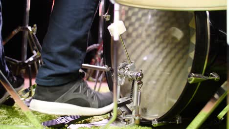 Close-up-of-a-person-playing-a-bass-drum