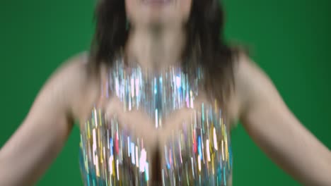 Belly-Dancer-Breast-With-Green-Screen