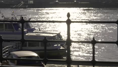 Boat-in-Danube-Sunset
