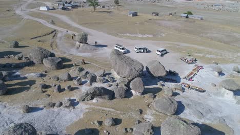Aerial-shot-of-El-Valle-de-los-Hongos,-Copper-Canyon-Region,-Chihuahua