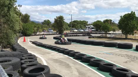 21st-Jan-2019,-Tahunanui,Nelson,New-Zealand---Young-kids-race-around-the-track-on-their-ProKarts