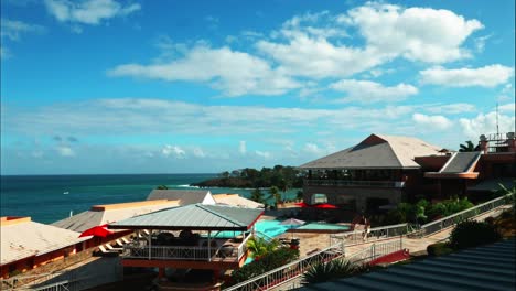 Time--Lapse-shot-of-Le-Grand-Courland-hotel-located-on-the-Caribbean-island-of-Tobago