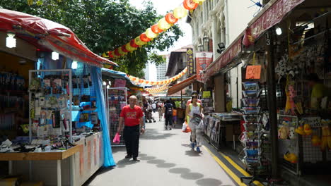 Singapore---Circa-Time-lapse-of-crowds-moving-between-stalls-and-storefronts-through-the-narrow-alleyways-of-China-town-Singapore