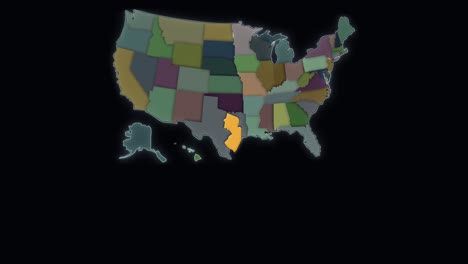 New-Jersey-Está-Resaltado---Estados-Unidos---Mapa-De-Estados-Unidos
