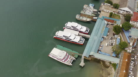 High-speed-ferries-moored-at-the-port-of-Dar-es-Salaam-city-Tanzania