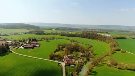 Top-view-of-the-beautiful-Farm