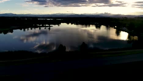 Be-inspired-by-this-sunset-with-reflections-in-lake-and-ponds-taken-by-drone-from-185ft,-4k-60fps
