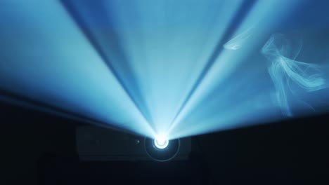 Projector-beam-shines-through-fog