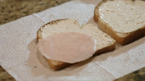 Man-preparing-a-simple-turkey-breast-sandwich-with-cream