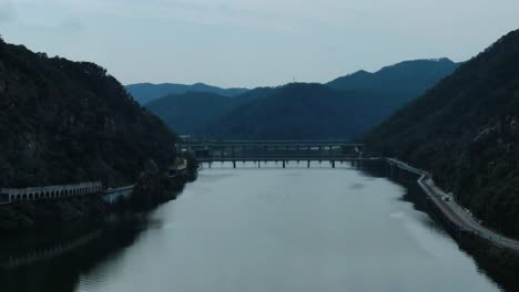 a-small-river-in-Korea-in-the-early-morning