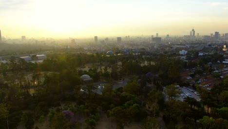 aerial-footage-of-mexico-city-at-mornig-with-mist