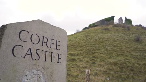 Corfecastle,-Dorset,-England,-27.-Dezember-2019:-Corfe-Ist-Standort-Einer-Gleichnamigen-Burgruine