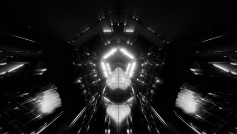 3D-schwarz-weißer-Psychedelischer-Tunnel