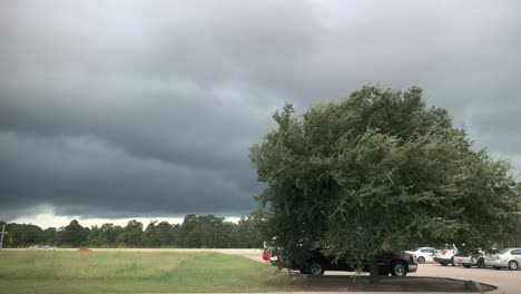 A-clip-of-an-afternoon-storm-coming-into-a-small-town-in-Texas