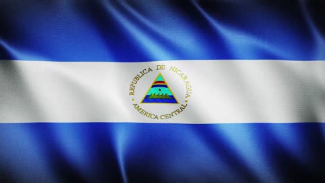 Flagge-Von-Nicaragua-Winkt-Im-Hintergrund