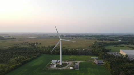 Molino-De-Viento,-Energía-Sostenible,-Fuente-De-Electricidad-En-Minnesota
