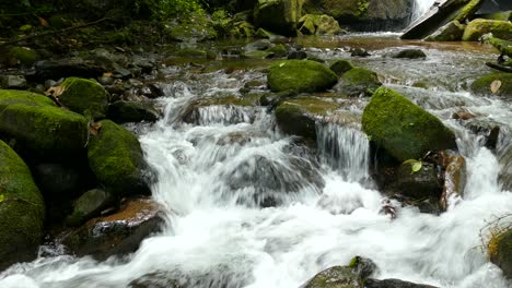 Fast-flowing-river-rapids-in-tropical-forest