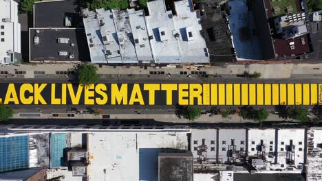 Un-Dron-Disparó-Sobre-El-Mural-De-Black-Lives-Matter-En-Brooklyn