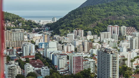 Time-lapse-of-cityscape,-Rio-de-Janeiro,-Brazil