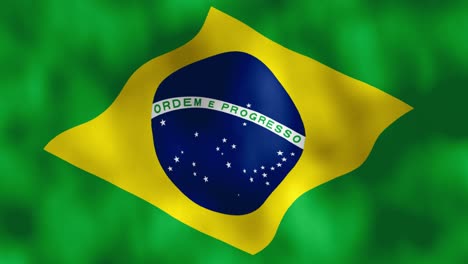 Nationalflagge-Des-Südamerikanischen-Landes-Brasilien