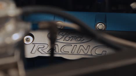 Sliding-Shot-Revealing-Flawless-Engine-Cover-of-a-Ford-GT-GT3