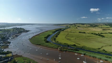 Aerial-of-the-mouth-of-the-river-exe