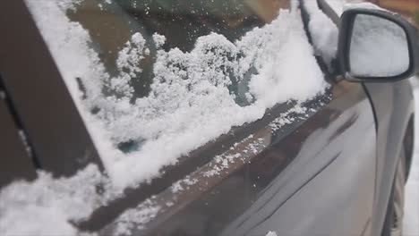 snow-on-car-in-winter-stock-video-stock-footage