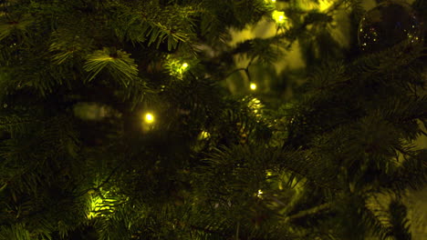 Luces-De-Cadena-Que-Brillan-Intensamente-En-El-árbol-De-Navidad