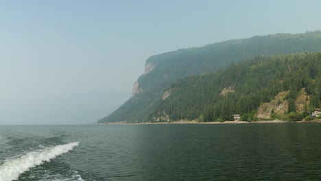 Motor-boating-on-the-Shushwap-lake-near-Salmon-Arm