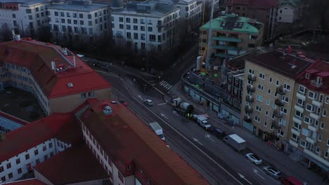 Aerial-footage-over-Gothenburg-city