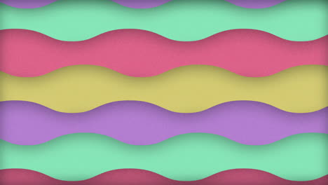 Colourful-Rainbow-Waves-Animate-Left-to-Right,-Looping-Video-Background