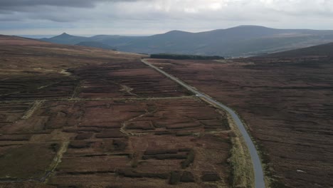 Shadow-Of-Clouds-Moving-Above-Wicklow-Mountains-In-Ireland---hyper-lapse