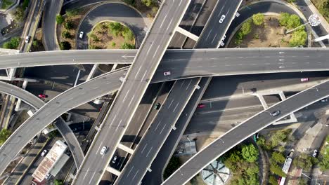 Aerial-view-of-impressive-junction-in-Mexico-city