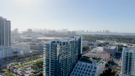Downtown-Skyline-From-Miami-Beach-At-Summer-In-Florida
