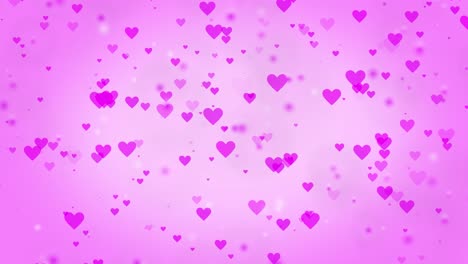 Pink-heart-on-pink-romantic-background-animation