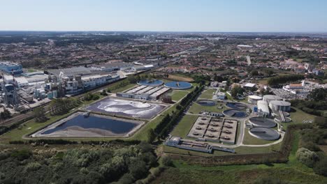 Aerial-view-of-an-industrial-water-treatment-station