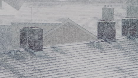 Chimneys-of-a-residential-area-in-London-during-a-heavy-snowfall