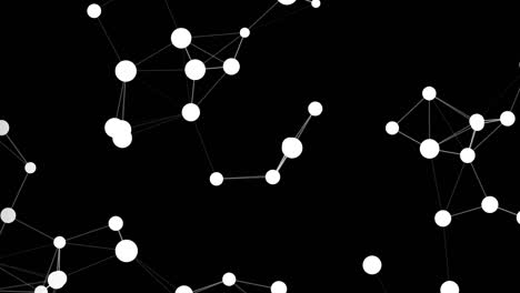 Abstrakter-Punktkreis-Mit-Dunklem-Hintergrund-Und-Verbindung-Für-Ein-Futuristisches-Netzwerk-Cyber-Connect-Konzept-Mit-Verarbeitetem-Korn-Fraktalrauschen
