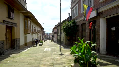 Streets Of La Candelaria The Historical City Center In Bogota