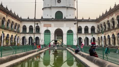 Beautiful-green-man-made-pool-in-the-premise-of-Hoogli’s-Land-Mark-IMMAMBARA-,-built-in-late-1700s-by-Haji-Mohammud-Mohsin-at-West-Bengal-India