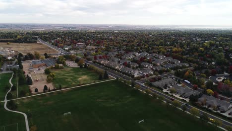 Die-Stadt-Greeley,-Colorado-Während-Der-Herbstfarben