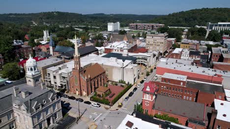 frankfort-kentucky-steeples-and-churches-aerial
